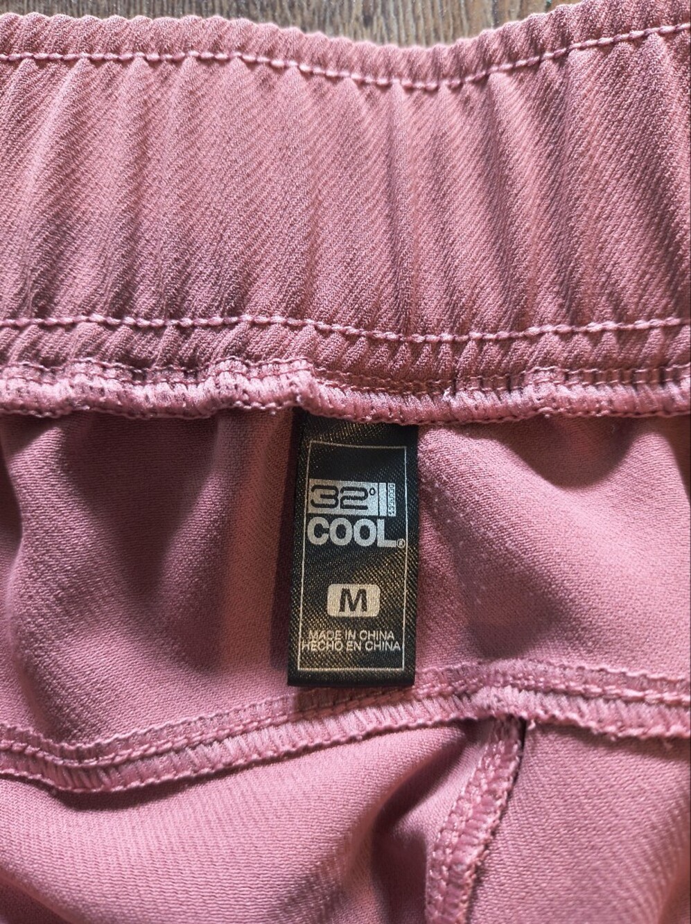 32 Degrees Cool Pink Athletic Stretchy Elastic Waistband Pants w/ Pockets Size M - Picture 3 of 6
